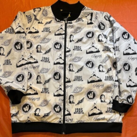 Nike Air Jordan 1985 Flight Club All Over Print Reversible Jacket Men's 3XL EUC - Picture 1 of 10